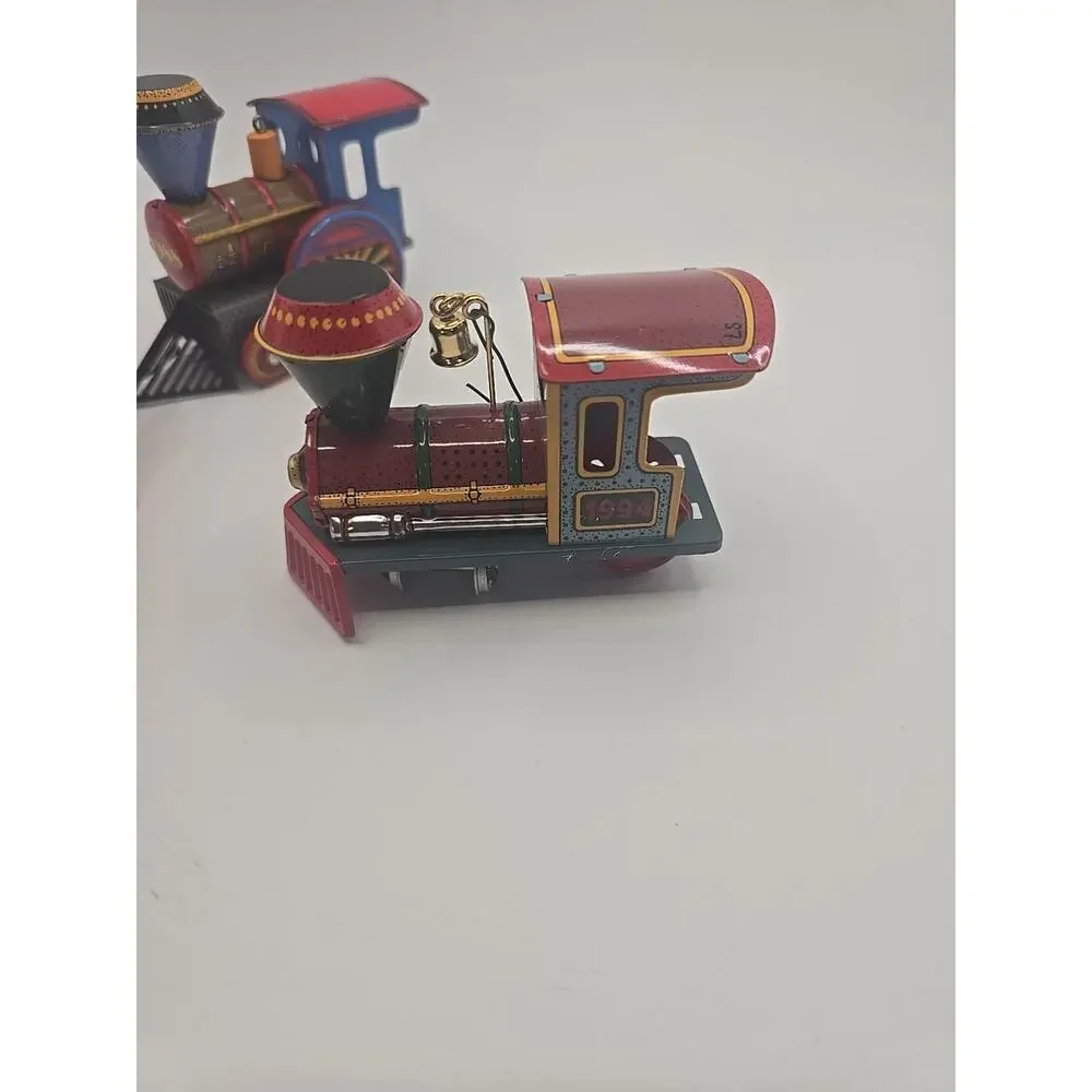 Hallmark‎ Keepsake Tin Train & Plane Ornaments 1988, 1989, 1994, 1996